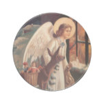 Vintage Christmas Angel with Deer Coaster