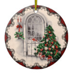 Vintage Christmas Window Lights Ornament
