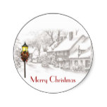 Vintage ChristmasTown Stickers