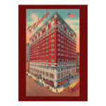Vintage Pittsburgh Hotel Party Invitation