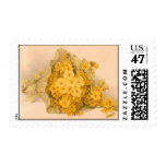 Vintage Yellow Flowers Postage Stamp