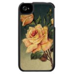 Vintage Yellow Roses iPhone 4 Case