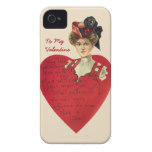 Woman and Heart Valentine Blackberry Case