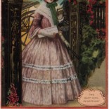 Vintage Postcard of a Victorian Advertisement - 1847 Girl in Gateway