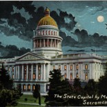 Vintage California postcard of the State Capitol