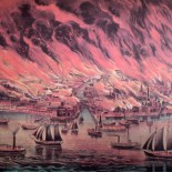 Currier and Ives Lithograph - The Great Chicago Fire