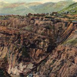 Vintage Colorado postcard of Eagle River Canyon