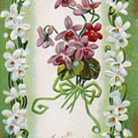 Easter Flowers Vintage Postcard