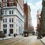 Vintage 1900s Postcard of Downtown Pittsburgh City Streets