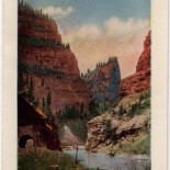 Vintage Colorado Postcard of the First Tunnel in Royal Gorge