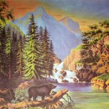 Currier and Ives Lithograph - Mountain Pass