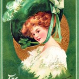 The Wearing of the Green Vintage Postcard