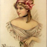 Vintage Valentine Greetings Postcard