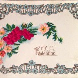 Vintage Art Nouveau Valentine Postcard