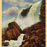 Vintage Postcard of Bridal Veil Falls and the Cave of the Winds