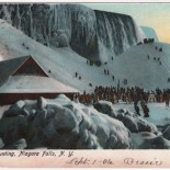 Niagara Falls Ice Mounting Vintage Postcard