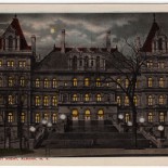 State Capitol of New York at Night Time  Postcard