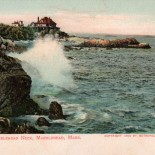 Surf at Marblehead Neck Massachusetts Vintage Postcard