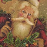 Victorian Santa With Gifts
