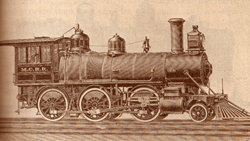 Mogul Locomotive as seen in Royal Gorge Postcard