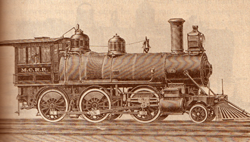 Mogul Locomotive as seen in Royal Gorge Postcard Mogul Locomotive as seen in Royal Gorge Postcard