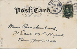 Vintage Undivided Back Postcard 1905