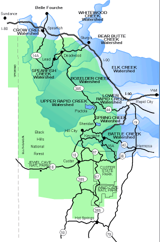 Black Hills Fishing Map