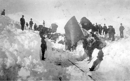 1889 Train Wreck Vintage Nevada Postcard