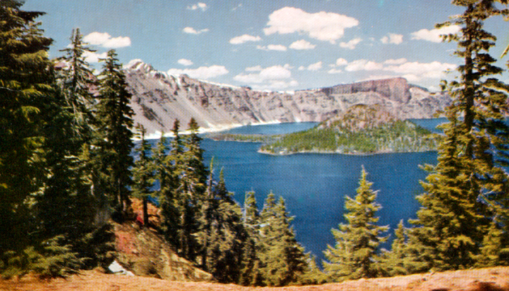 Vintage Postcard of Crater Lake National Park