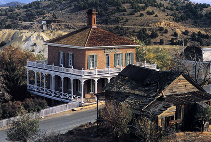 The Mackay House in Virginia City Postcard
