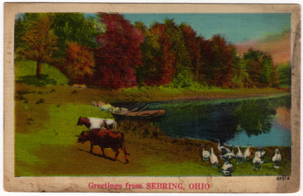 Vintage Postcard of an Ohio Country Lake