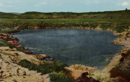 Vintage Colorado postcard of Pogosa Spring