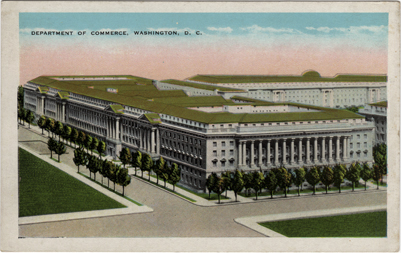 Vintage Postcard of The Department Of Commerce Building
