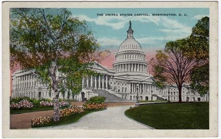 Vintage Postcard of The U.S. Capitol Building in Washington DC